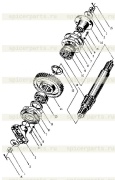 Output shaft gear