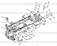 Rear frame