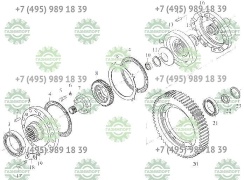 Oil cylinder block of direct gear