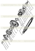 Output shaft gear