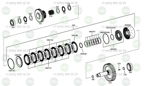 Обойма дисков фрикционных (Z=44*Z=46)