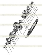 шестигранная тонкая гайка M24x1.5