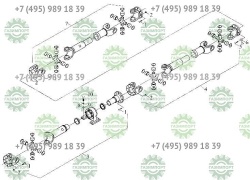 Intermediate support drive shaft assembly