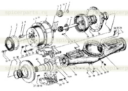 Front axle case