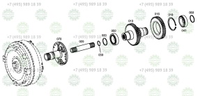 Stator shaft (Z=46)