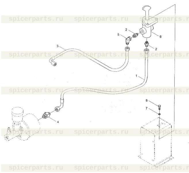 Switching valve (9F850-38A010000A0) на 9F653-38A000000A0 Power cut off system
