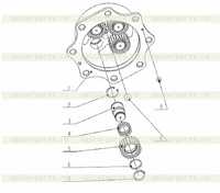 B80A0303T1 Редуктор концентратора в сборе B80A0303T1 Редуктор концентратора в сборе