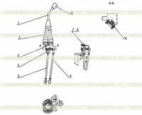 B80B110801 Левый рабочий механизм в сборе B80B110801 Левый рабочий механизм в сборе