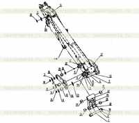 Группа рычагов - Экскаватор-погрузчик 2 Группа рычагов - Экскаватор-погрузчик 2