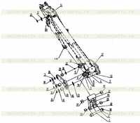 Группа рычагов - Экскаватор-погрузчик Группа рычагов - Экскаватор-погрузчик