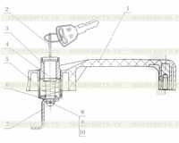 Рукоятка в сборе gms502c.00-00 Рукоятка в сборе gms502c.00-00