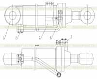 Цилиндр наклона в сборе Z35C1012 Цилиндр наклона в сборе Z35C1012
