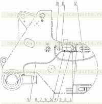 Система торможения - Передняя рама трубки остановки Система торможения - Передняя рама трубки остановки