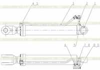 Левый цилиндр подъема в сборе Левый цилиндр подъема в сборе