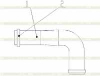 Z50E0105T56 Сливной шланг в сборе Z50E0105T56 Сливной шланг в сборе