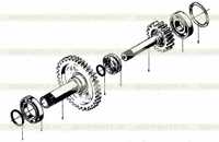 Z50E03T56 Трансмиссия IV Вал турбины в сборе Z50E03T56 Трансмиссия IV Вал турбины в сборе