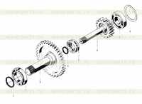 Z50E03T42 Трансмиссия (IV) Вал турбины в сборе Z50E03T42 Трансмиссия (IV) Вал турбины в сборе