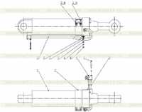 Z3BII1004 Цилиндр наклона в сборе Z3BII1004 Цилиндр наклона в сборе