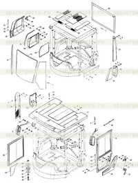 9F653-45B030000A0 Cab outside installs assembly 9F653-45B030000A0 Cab outside installs assembly