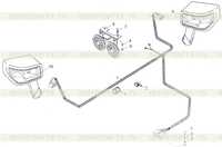 Электрооборудование на передней полураме Электрооборудование на передней полураме