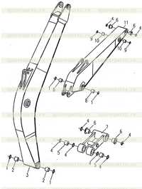 Стрела, рукоять ковша, шатун Стрела, рукоять ковша, шатун