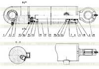 Цилиндр подачи лезвия Цилиндр подачи лезвия