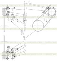 Кронштейн компрессора 46C1231001 Кронштейн компрессора 46C1231001