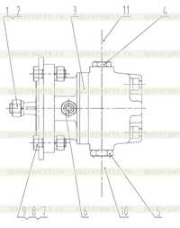 Мотор вентилятора в сборе 11C0479000 Мотор вентилятора в сборе 11C0479000