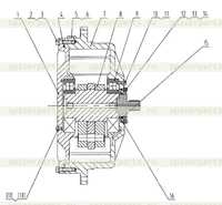 22W0025 Кожух механизма вибрации левый 22W0025 Кожух механизма вибрации левый