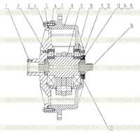 22W0026 Кожух механизма вибрации правый 22W0026 Кожух механизма вибрации правый
