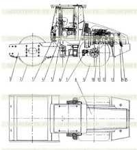 32Z0001 Каток CLG614H в сборе 32Z0001 Каток CLG614H в сборе