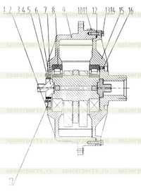 22W0020 Кожух механизма вибрации правый 22W0020 Кожух механизма вибрации правый
