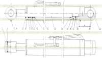 10К0021 Правый цилиндр подъема 10К0021 Правый цилиндр подъема