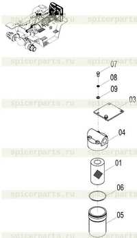 Масляный фильтр 53C0001 004 Масляный фильтр 53C0001 004