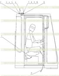 Проводка вращающегося маяка в сборе 46C5580 001 Проводка вращающегося маяка в сборе 46C5580 001