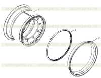 41C0043 001 Обод в сборе 41C0043 001 Обод в сборе