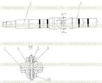 44C0023 001 Рулевой вал 44C0023 001 Рулевой вал