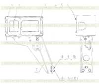 46C4295 000 Передний поток освещения в сборе. Правая сторона 46C4295 000 Передний поток освещения в сборе. Правая сторона