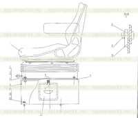 46E0040 002 Сиденье в сборе 46E0040 002 Сиденье в сборе