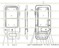 47C1290 002 Дверь, левая сторона 47C1290 002 Дверь, левая сторона
