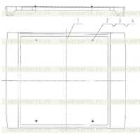 41E0159 000 Защита кабины водителя в сборе 41E0159 000 Защита кабины водителя в сборе