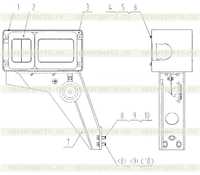 46С4295 000 Передний поток освещения в сборе. Правая сторона 46С4295 000 Передний поток освещения в сборе. Правая сторона