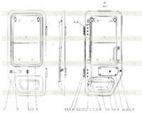 47C1290 002 Дверь, левая сторона 47C1290 002 Дверь, левая сторона