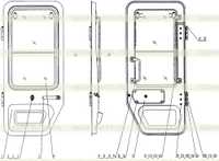 47C1291 002 Дверь, правая сторона 47C1291 002 Дверь, правая сторона