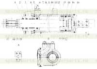 10С0030 Гидроцилиндр поворота правый 10С0030 Гидроцилиндр поворота правый