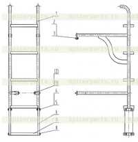 43Е0056 Лестница в сборе 43Е0056 Лестница в сборе