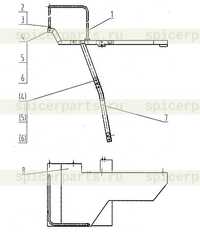 43E0055 Правое крыло 43E0055 Правое крыло
