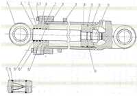 10C0063 Цилиндр опрокидывания в сборе 10C0063 Цилиндр опрокидывания в сборе