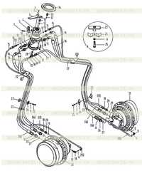 Гидравлический трубопровод ходовой части