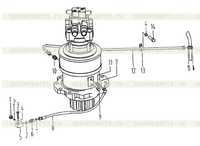 Смазочный трубопровод поворотной платформы Смазочный трубопровод поворотной платформы
